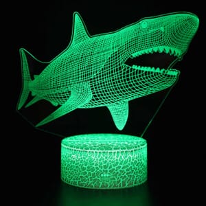 3D Led lampa - Haj