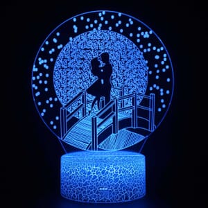 3D Led lampa - Love