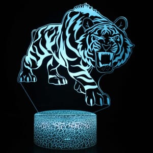 3D Led lampa - Tiger
