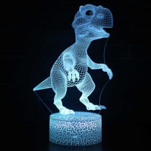 3D Led lampa - Dinosaurie
