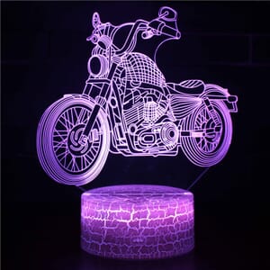 3D Led lampa - Motorcykel