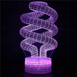 3D Led lampa - Twist