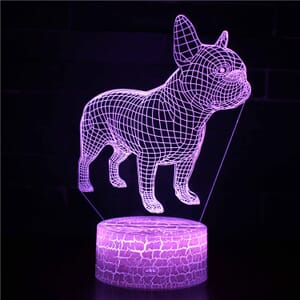 3D Led lampa - Hund