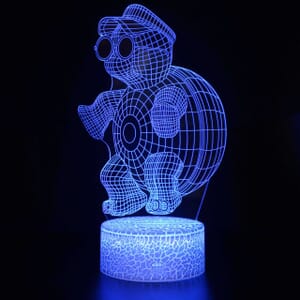3D Led lampa - Sköldpadda