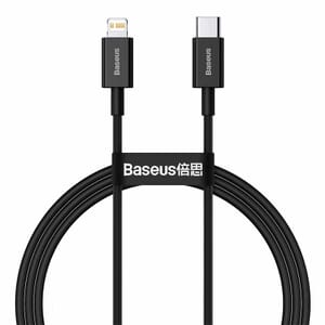 Baseus Superior Snabbladdare USB-C till Lightning Kabel 20W, 1m - Svart