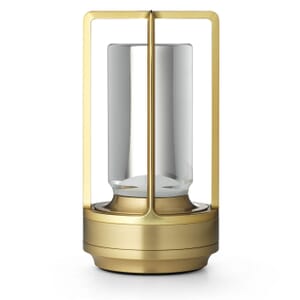 Bordslampa lantern design led gold