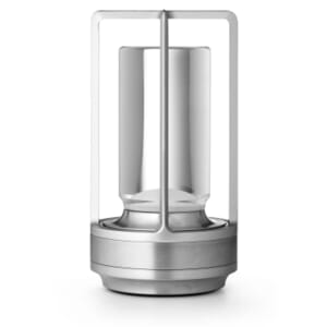 Bordslampa lantern design led silver