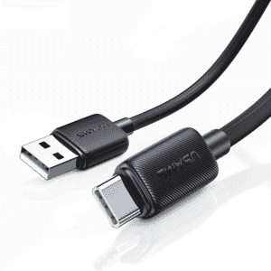 USB C Kabel Snabbladdning 3 meter, 3A, svart