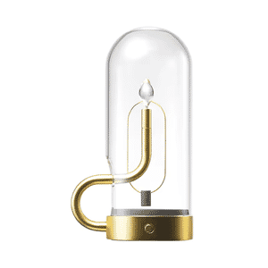 Bordslampa chamberstick design guld