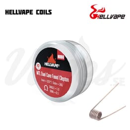 Hellvape MTL Dual Core Fused Clapton Coil (1 ohm, Ni80, 10-pack)