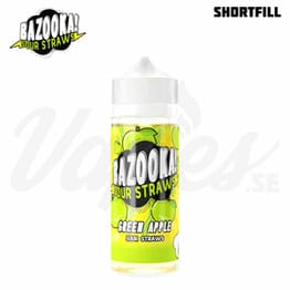 Bazooka Sour Straws - Green Apple (100 ml, Shortfill)