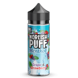 Moreish Puff Menthol - Grape and Strawberry (100 ml, Shortfill)