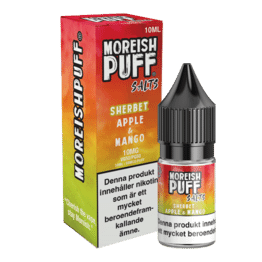 Moreish Puff Sherbet - Apple & Mango (10 ml, 10 mg, Nikotinsalt)