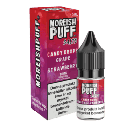 Moreish Puff Candy Drops - Grape Strawberry (10 ml, 10 mg, Nikotinsalt)