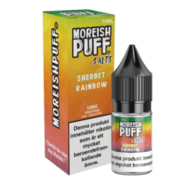 Moreish Puff Sherbet - Rainbow (10 ml, 10 mg, Nikotinsalt)