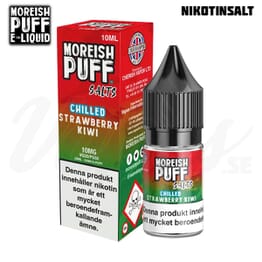 Moreish Puff Chilled - Strawberry & Kiwi (10 ml, 10 mg, Nikotinsalt)