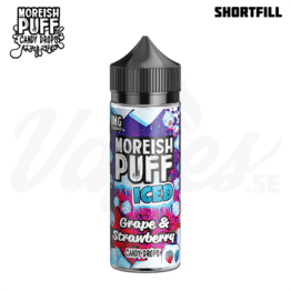 Moreish Puff Iced - Grape & Strawberry Candy Drops  (100 ml, Shortfill)