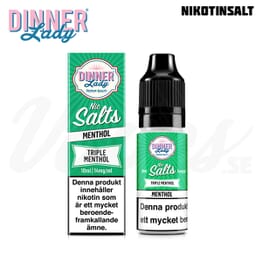 Dinner Lady Salt - Triple Menthol (10 ml, 14 mg Nikotinsalt)