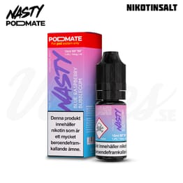 Nasty Podmate Salt - Blue Raspberry Bubblegum (10 ml, 14 mg Nikotinsalt)