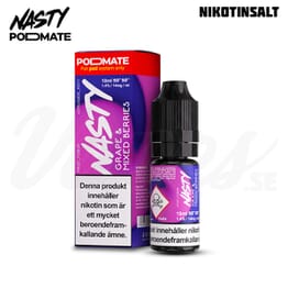 Nasty Podmate Salt - Grape & Mixed Berries (10 ml, 14 mg Nikotinsalt)