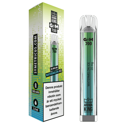 Aroma King - Gem Bar - Watermelon Ice (20 mg, Disposable) - Vapes.se Aroma King - Gem Bar - Watermelon Ice (20 mg, Disposable) - Vapes.se