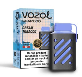 Vozol Gear 600 - Cream Tobacco (20 mg, Disposable)