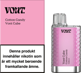 Vont Cube - Cotton Candy (20 mg, Engångs vape)