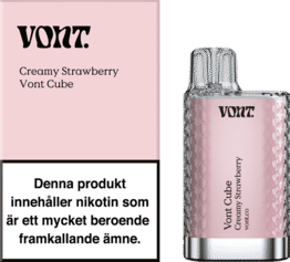 Vont Cube - Creamy Strawberry (20 mg, Engångs vape)