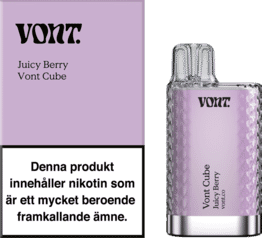 Vont Cube - Juicy Berry (20 mg, Engångs vape)