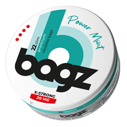 Bagz - Power Mint X-Strong - Slim (14,2 mg/portion)