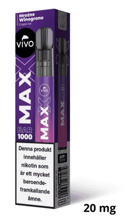 Vivo MAX - Grape Ice (20 mg, Disposable)