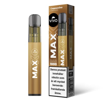 Vivo MAX - Cappuccino (20 mg, Disposable) - Vapes.se