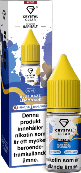 Crystal Clear - Blue Razz Lemonade (10 ml, 14 mg Nikotinsalt)