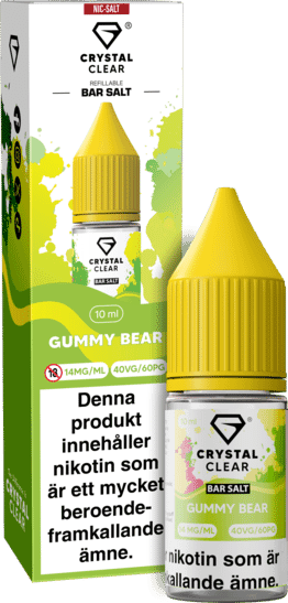 Crystal Clear - Gummy Bear (10 ml, 14 mg Nikotinsalt)