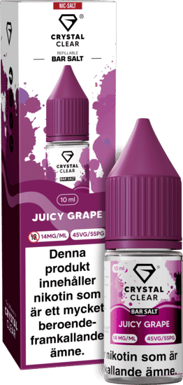 Crystal Clear - Juicy Grape (10 ml, 14 mg Nikotinsalt)
