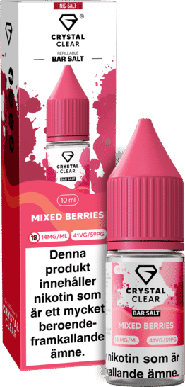 Crystal Clear - Mixed Berries (10 ml, 14 mg Nikotinsalt)