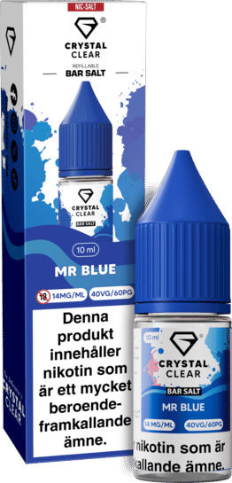 Crystal Clear - Mr Blue (10 ml, 14 mg Nikotinsalt)