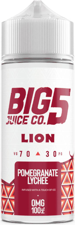 Big 5 - Lion - Pomegranate & Lychee on Ice (100 ml, Shortfill)