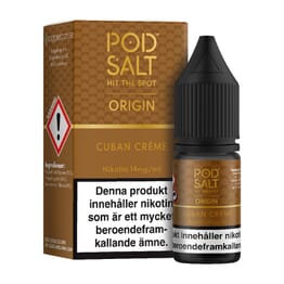 Pod Salt Origin - Cuban Creme (10 ml, 14 mg, Nikotinsalt)