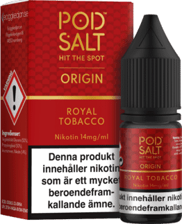 Pod Salt Origin - Royal Tobacco (10 ml, 14 mg, Nikotinsalt)