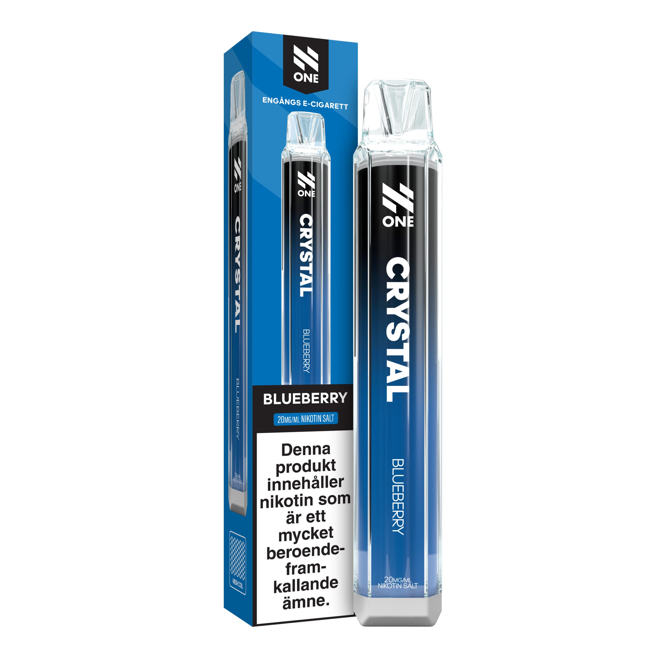 N-One Crystal Mesh - Blueberry (20 mg, Engångs vape)