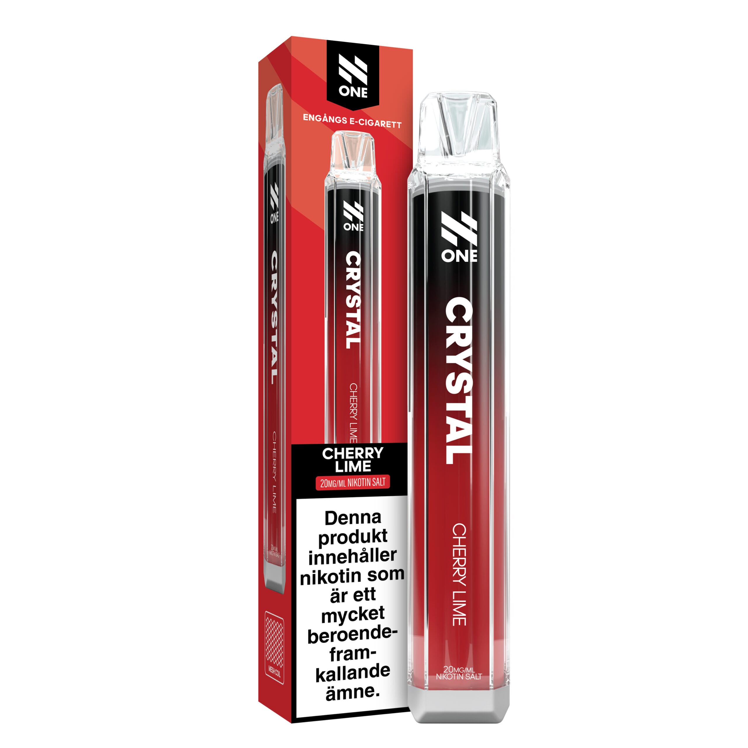 N-One Crystal Mesh - Cherry Lime (20 mg, Engångs vape)