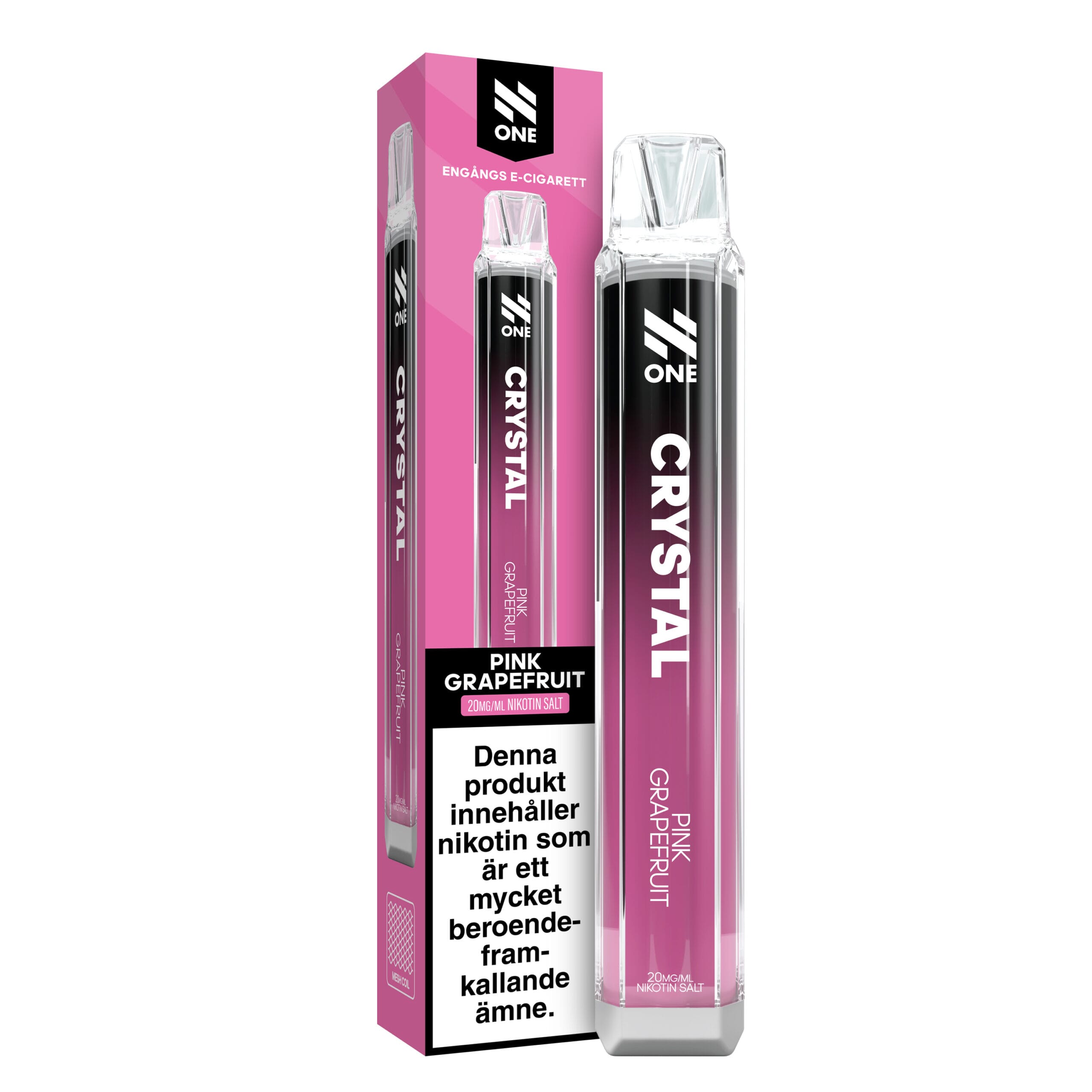 N-One Crystal Mesh - Pink Grapefruit (20 mg, Engångs vape)