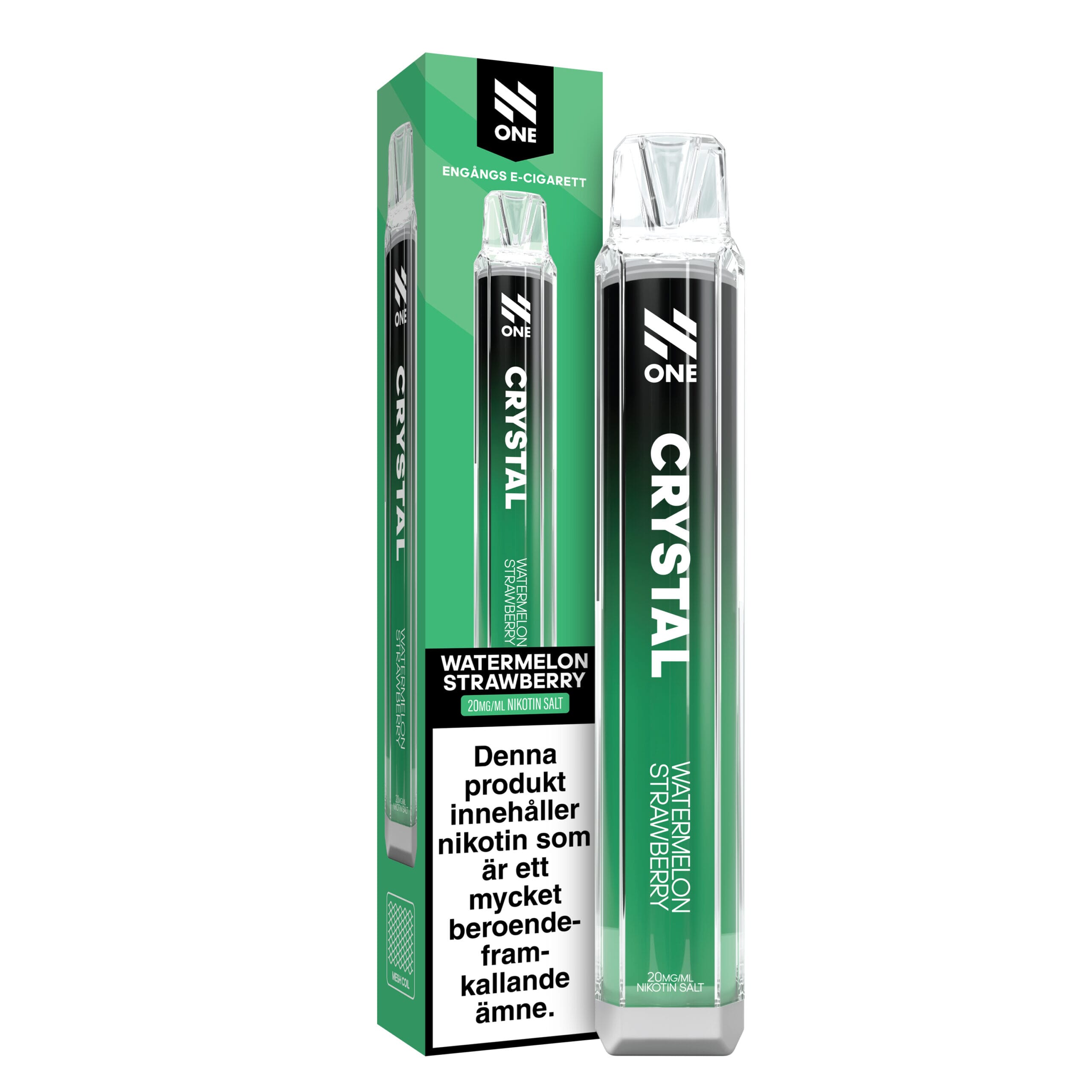N-One Crystal Mesh - Watermelon Strawberry (20 mg, Engångs vape)