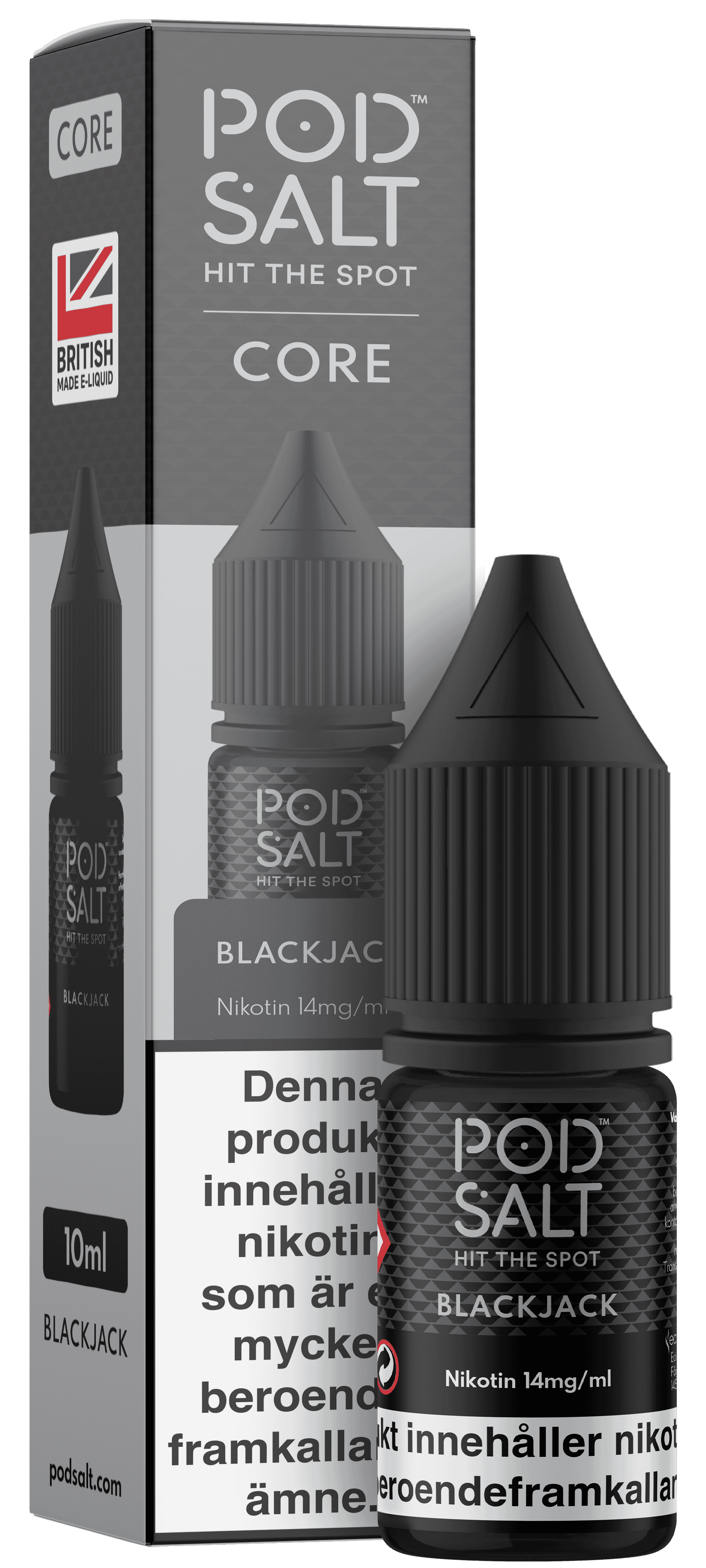 Pod Salt Core - Blackjack (10 ml, 14 mg, Nikotinsalt)
