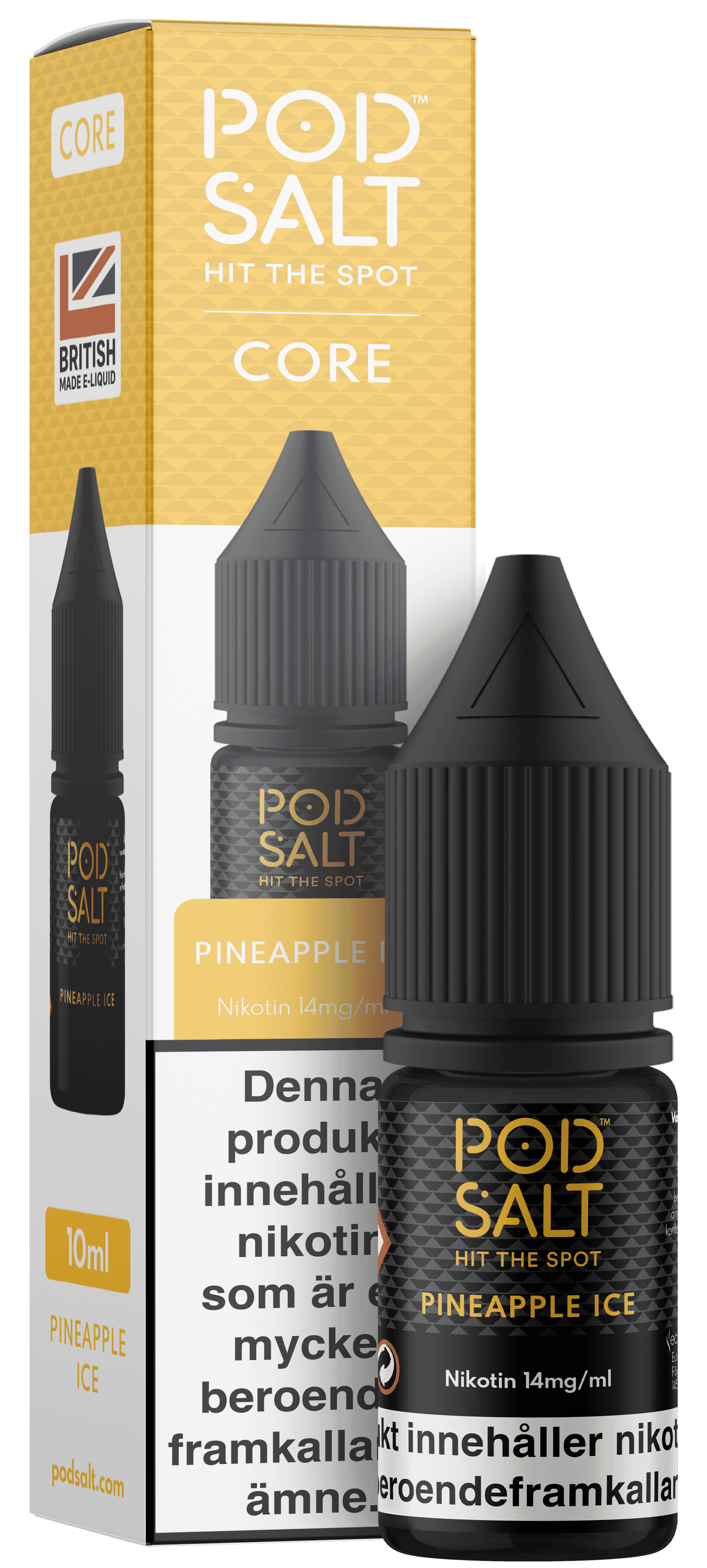 Pod Salt Core - Pineapple Ice (10 ml, 14 mg, Nikotinsalt)