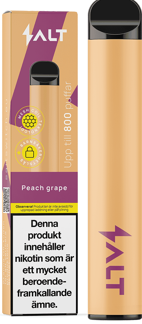 Salt Switch - Peach Grape (20 mg, Engångs vape)