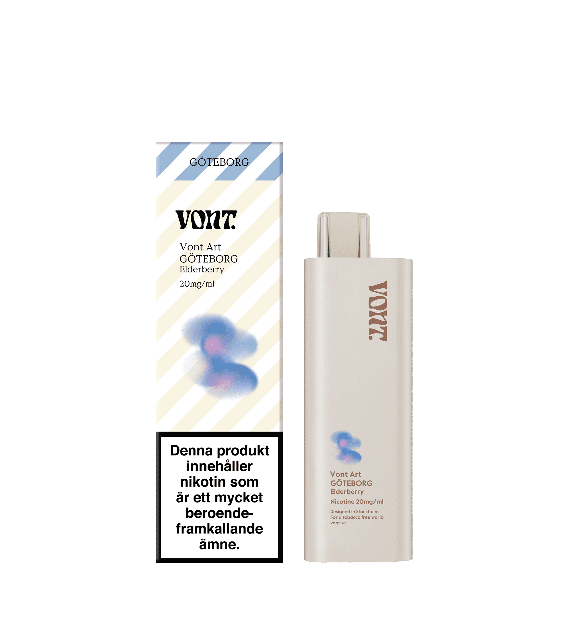 Vont Art - Göteborg Elderberry (20 mg, Engångs vape)