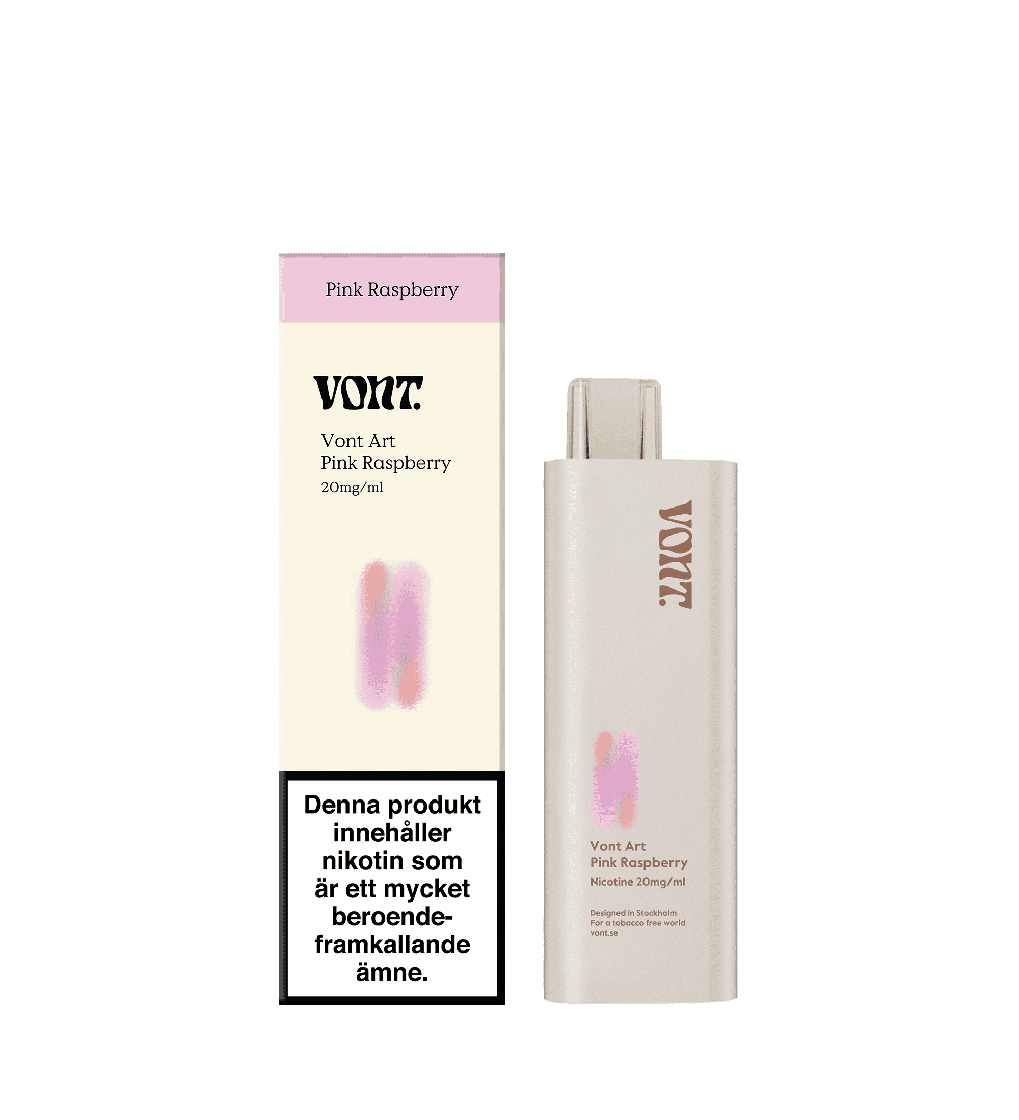 Vont Art - Pink Raspberry (20 mg, Engångs vape)