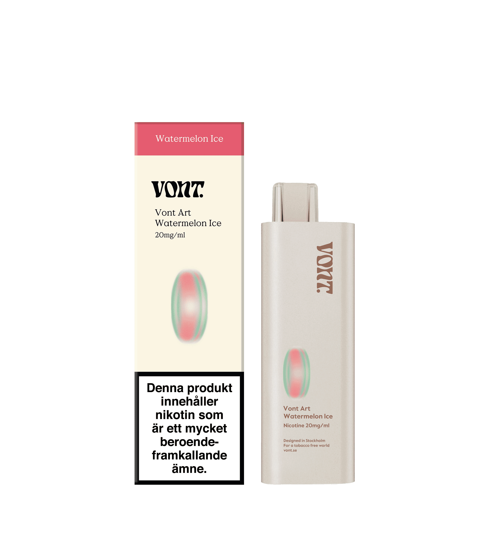 Vont Art - Watermelon Ice (20 mg, Engångs vape)